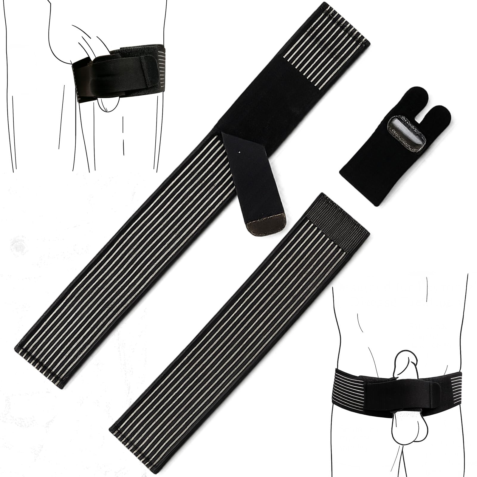 Discreet Penile Traction for Peyronie's Disease. Reduce curvature, enhance length, girth and function. Soft, comfortable stretching and enlargement system.